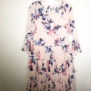 Eliza J floral ruffle dress